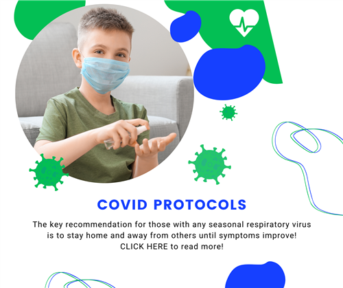 Recommendation for those with any seasonal respiratory virus is to stay home and away from others until symptoms improve.